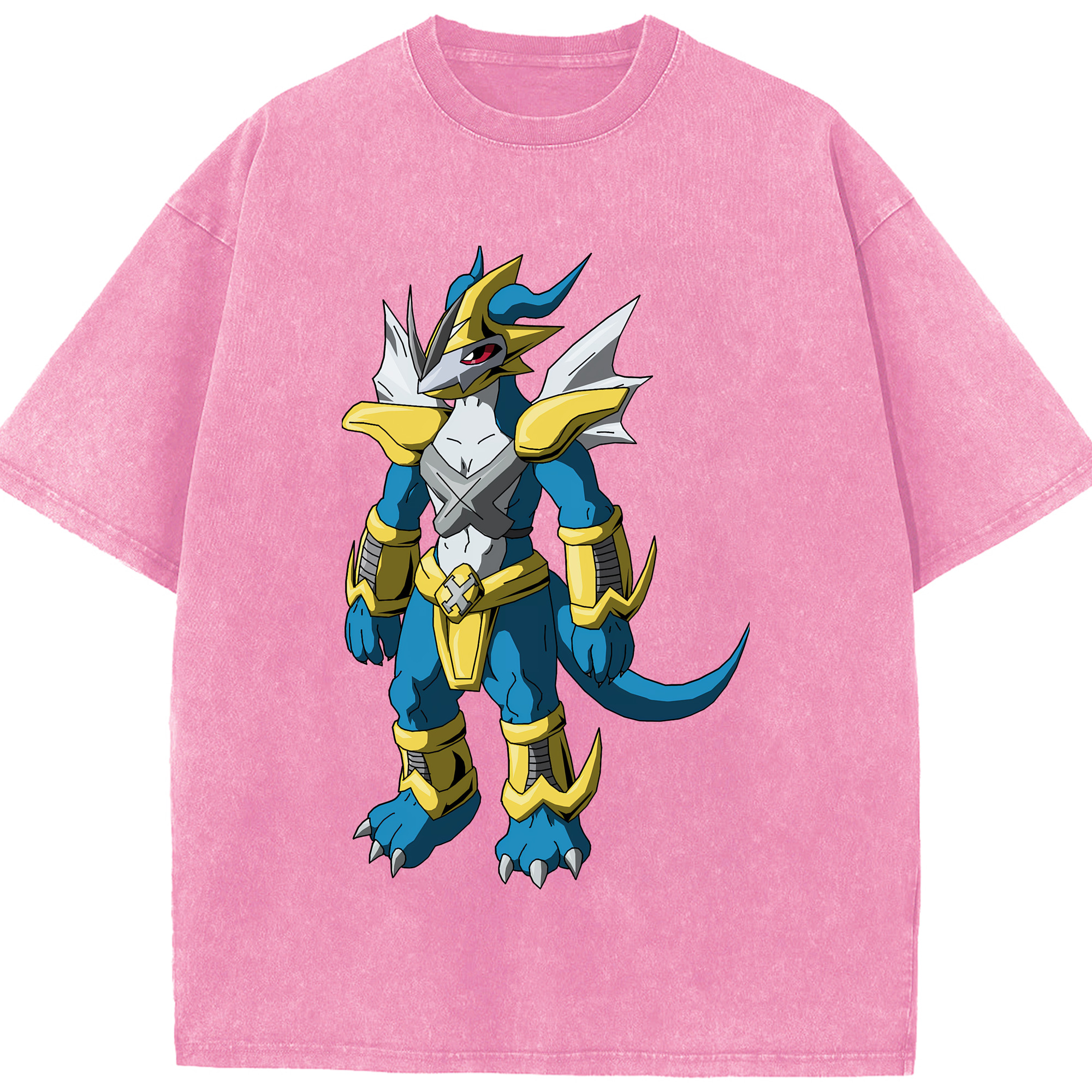 （画像用） Digimon デジタルモンスター/デジモン 綿100% ヴィンテージ風 半袖Tシャツ（フロントプリント）